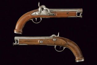 A pair of percussion pistols by Crescenzio Paris