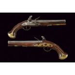 A pair of flintlock pistols by Brooke