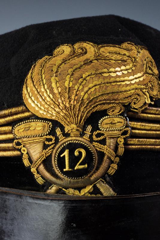 A rare 'Bersaglieri' captain's cap of the 12th Regiment - Image 2 of 5