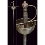 A cup hilted sword