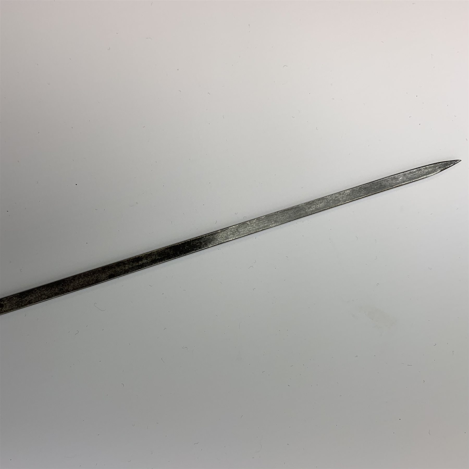19th century malacca sword-stick with ivory handle and engraved white metal mounts, slim 74cm engrav - Image 9 of 10