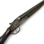 Laranaga 12-bore boxlock ejector side-by-side double barrel shotgun with walnut stock and 70.5cm bar