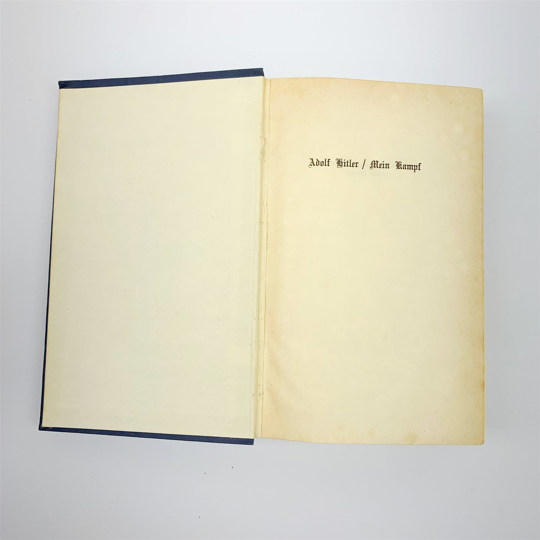 Hitler Adolf: Mein Kampf. 1939 Hurst & Blackett. Two volumes in one. English text. Blue cloth/gilt b - Image 3 of 10