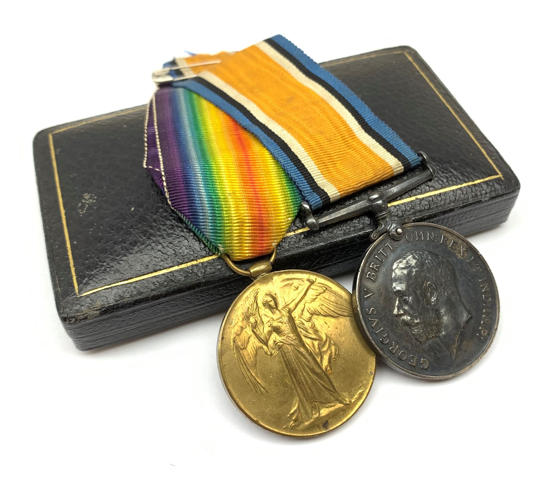 WW1 pair of medals comprising British War Medal and Victory Medal awarded to 151870 Gnr. J.W. Wass R