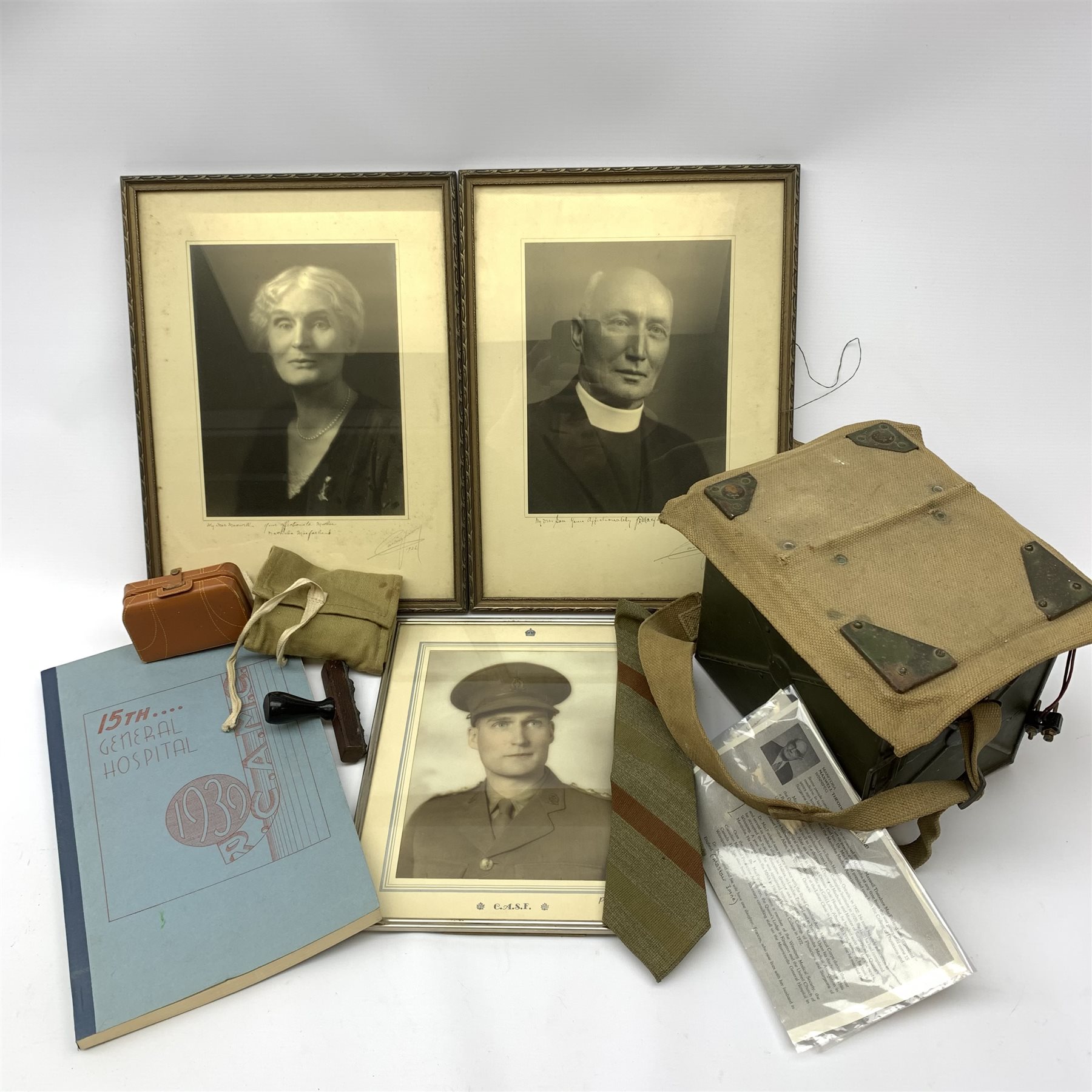 Archive of material and ephemera relating to Royal Canadian Army Medical Corps Lieutenant/Captain/Ma