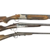 Miroku 12-bore box lock ejector over-and-under double barrel shotgun with walnut stock and 66cm barr