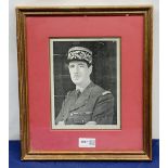 Charles De Gaulle, signed photograph, head and shoulder portrait in uniform wearing oak leaf decorat
