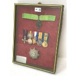 Group of seven medals/awards to Major T.B. Unwin R.A.M.C. comprising Queens South Africa Medal with