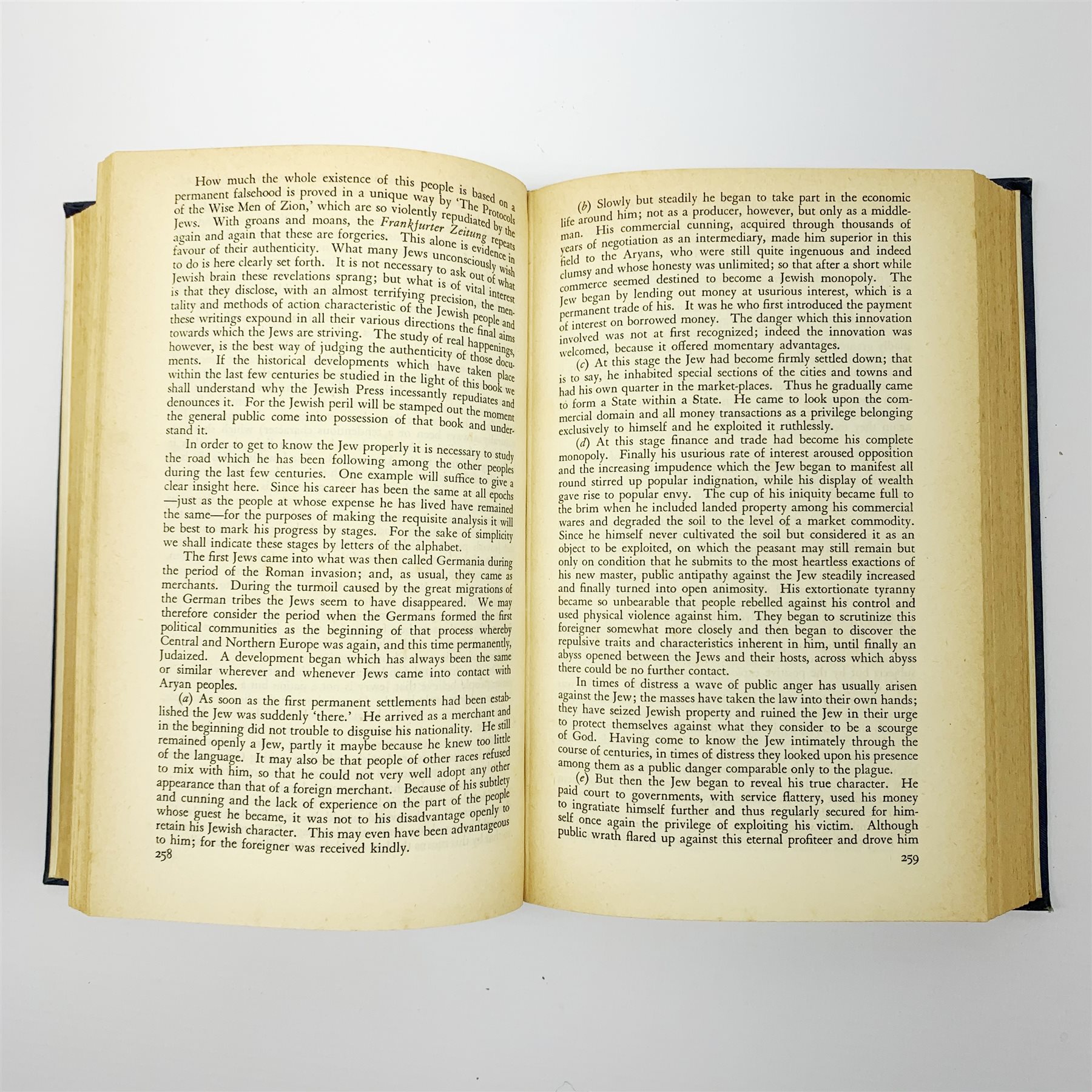 Hitler Adolf: Mein Kampf. 1939 Hurst & Blackett. Two volumes in one. English text. Blue cloth/gilt b - Image 9 of 10