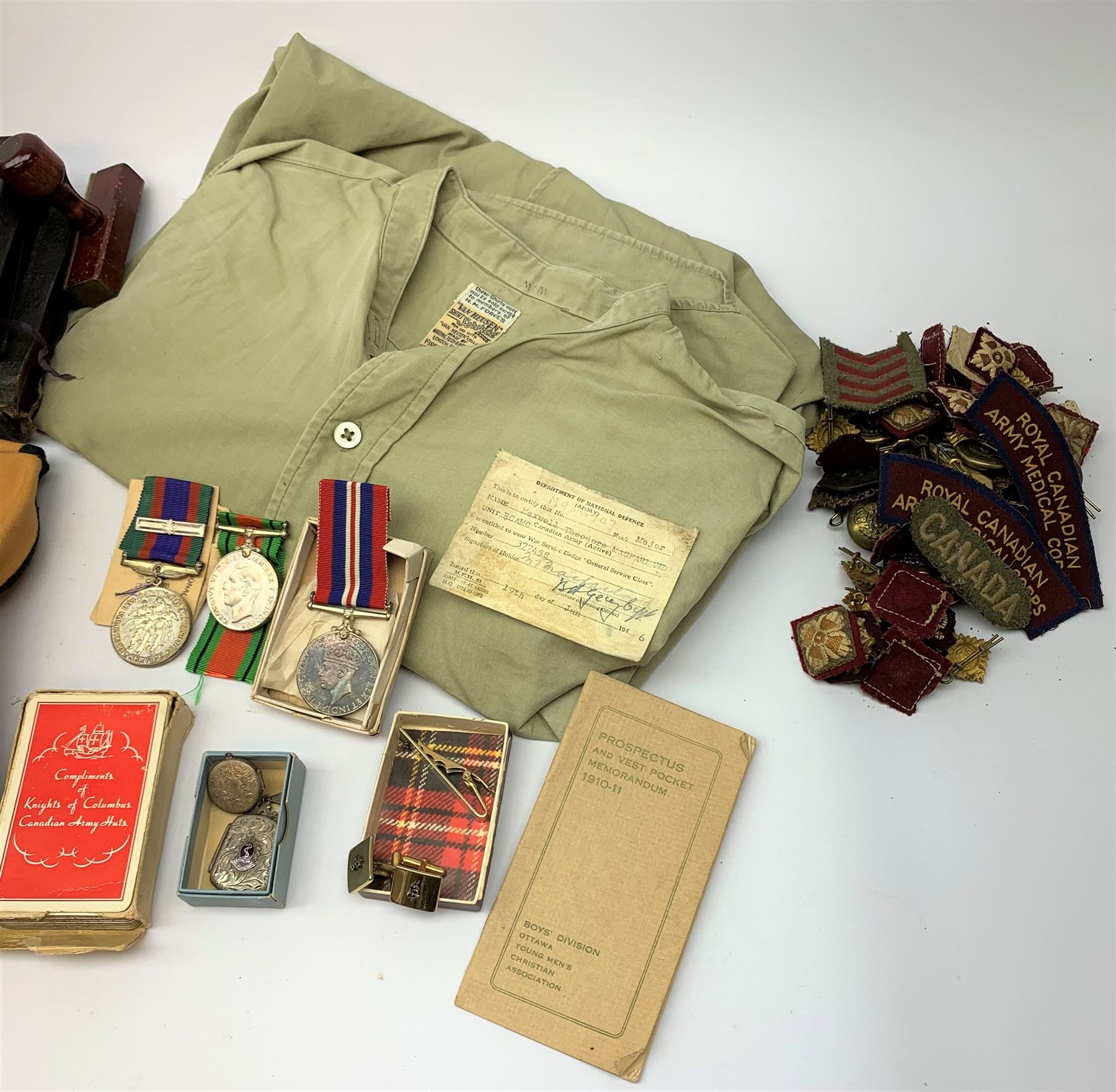 Archive of material and ephemera relating to Royal Canadian Army Medical Corps Lieutenant/Captain/Ma - Image 5 of 7