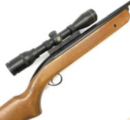 BSA .22 air rifle with break barrel action and Nikko Stirling 4x scope L110cm overall