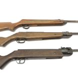 Webley Falcon .22 air rifle with break barrel action L105cm overall; Hungarian .22 air rifle with br