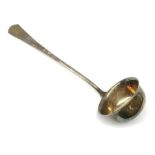 WW2 Third Reich Officer's Mess silver plated soup ladle, the terminal marked with an eagle, swastika