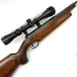 German Feinwerkbau Sport 124 .177 air rifle with break barrel action, chequered pistol grip and Exce