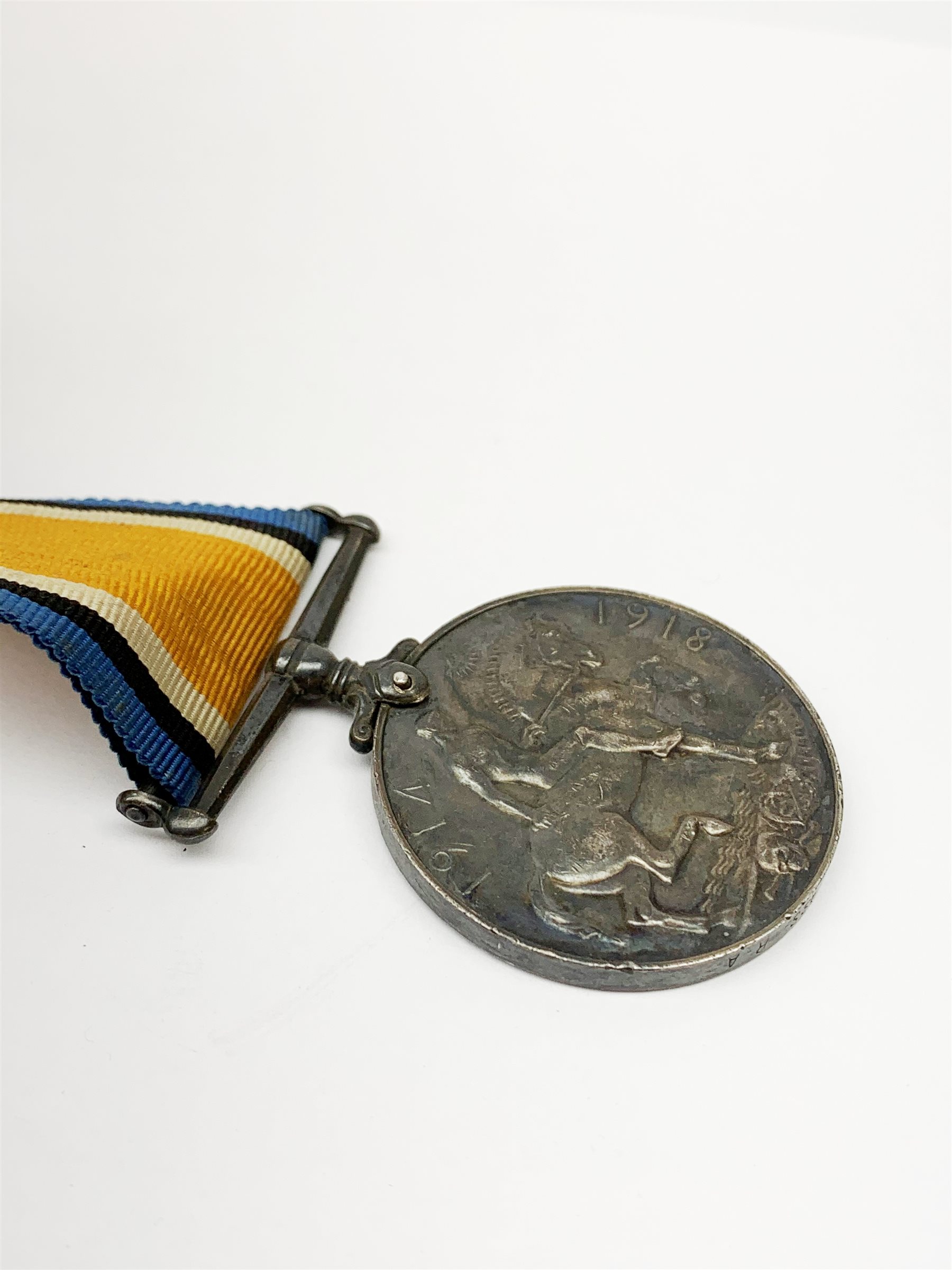 WW1 pair of medals comprising British War Medal and Victory Medal awarded to 151870 Gnr. J.W. Wass R - Image 5 of 8