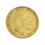 King Edward VII 1907 gold half sovereign coin