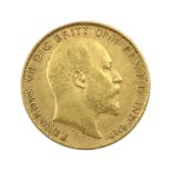 King Edward VII 1907 gold half sovereign coin