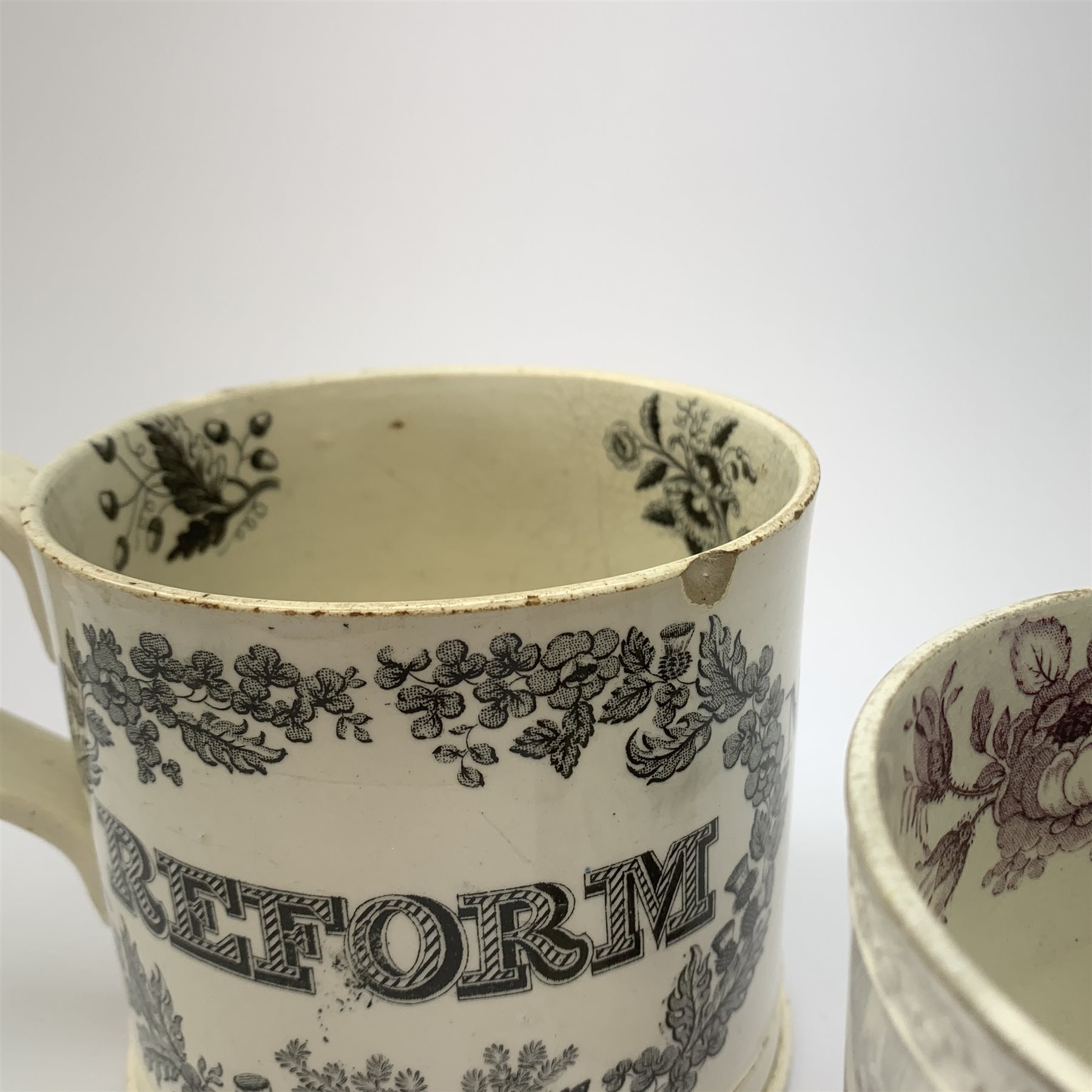A 19th century Reform mug, detailed with head and shoulder portrait of George Kinloch Esq MP, and in - Image 3 of 10