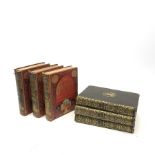 Our National Cathedrals. 1887. Three volumes. Illustrated. Decorative cloth binding; and The Works o