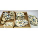 Masons Regency and Starthmore pattern dinner and tea wares, to include five dinner plates, six desse