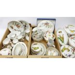 Royal Worcester Evesham pattern dinner and tea wares, comprising four tureens and covers, six coffee