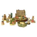A collection of Beatrix Potter related Border Fine Arts figures, comprising limited edition Beatrix