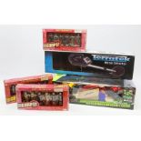 A boxed Terratek metal detector, together with boxed toys, comprising '4 Pack Monster Stunt Trucks',