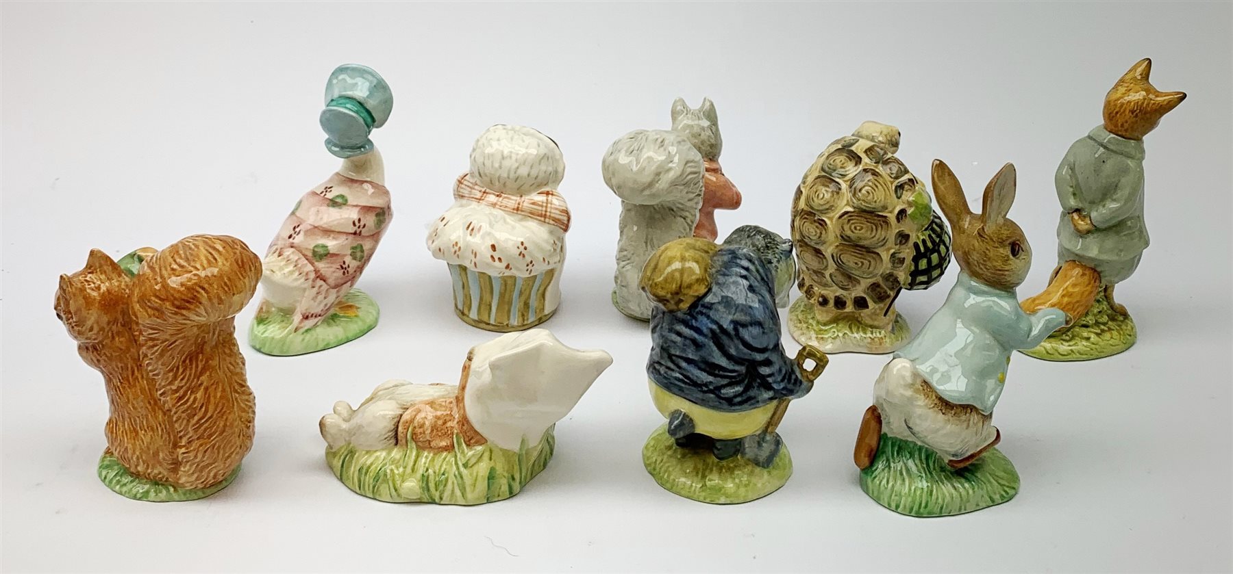 Five Beswick Beatrix Potter figurines, comprising Tommy Brock, Mrs Tiggy Winkle, Jemima Puddleduck, - Image 2 of 4