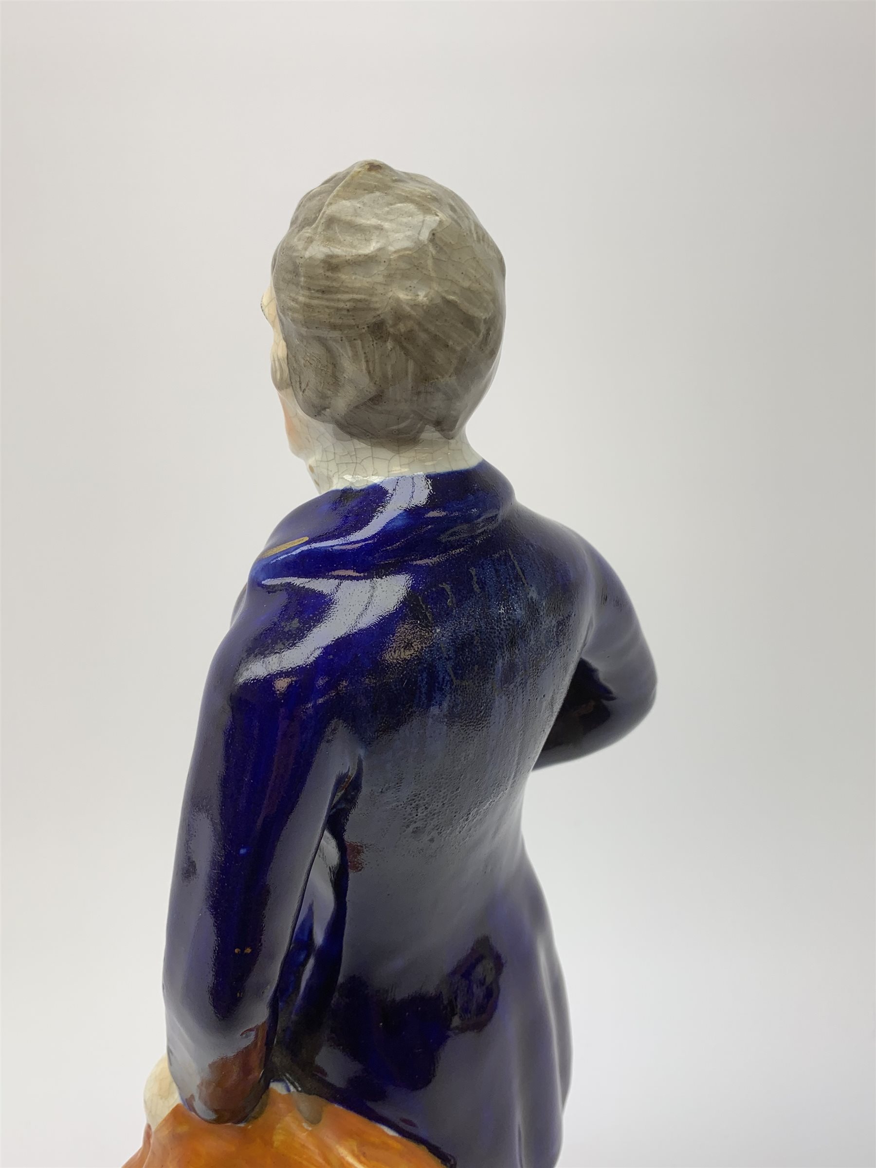 A Victorian Staffordshire pottery figure, modelled as the Duke of Wellington, upon titled base, H33c - Image 4 of 8
