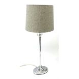 A Florence chrome table lamp, H52cm W20cm D20 cm.