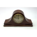 A mahogany Napoleon hat clock, the 3.5" dial with black Roman numerals and marked Ogden London & Har
