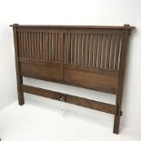 Chestnut wood headboard, W175cm, H133cm