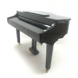 Minster Pianos Grand 500 lacquered eclectic mini grand piano (W148cm, H95cm, D95cm) and stool