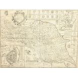 After John Speed (British 1552-1629): 'The North and East Ridins [sic] of Yorkshire', engraved map p