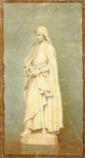 Joan of Arc, 19th century oil on unstretched canvas unsigned 98cm x 56cm (unframed)