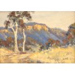 Pat Godfrey (Australian 1934-): 'Track in Megalong Valley' New South Wales, oil on board signed, tit