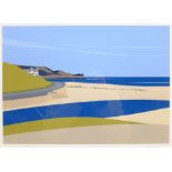 Ian Mitchell (British Contemporary): 'Sandsend', limited edition digital lithograph signed, titled a
