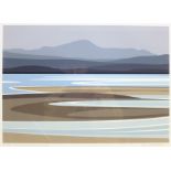 Ian Mitchell (British Contemporary): 'Across the Solway Firth', limited edition digital lithograph s