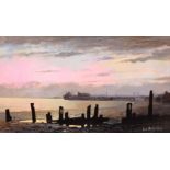 Don Micklethwaite (British 1936-): 'River Humber', acrylic on board signed, titled and dated July '8