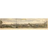 After Giovanni Volpato (Italian 1735-1803): 'Roma' - Panoramic View of Rome from Mount Mario, reprod