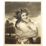 After Thomas Gainsborough (British 1727-1788): Portrait of Mrs Watson, engraving, together with four
