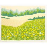 Dorothy Bart (British 20th/21st century): 'Buttercups', limited edition screen print signed titled a