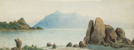 Nigel B Severn (British fl.1883-1907): 'Hong Kong Harbour', watercolour signed, and 'For those at Se