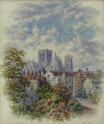 George Fall (British 1845-1925): 'Gray's Court & Minster York'