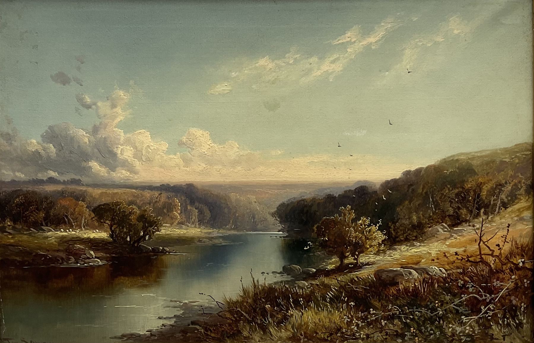 Tom Seymour (British 1840-1904): River Landscape