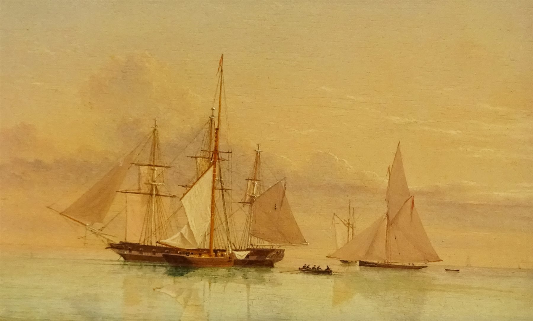 William Frederick Settle (British 1821-1897): 'Yachts of the RYS acting as Despatch Vessels to Her M