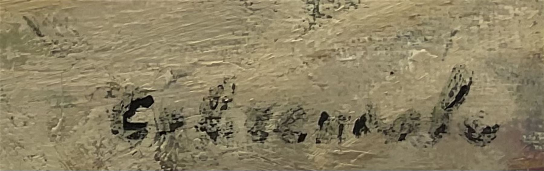 Maria Vladimirovna Savchenkova (Russian 1917-2015): 'Geese' on the Quayside - Image 3 of 4