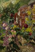 Priscilla Hanbury (British 1921-2008): Flower Garden