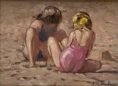 Nicholas St John Rosse (British 1945): 'Two on the Sand'