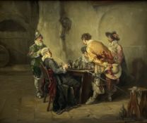 Luigi G Baldera (Italian 19th/20th century): The Game of Chess